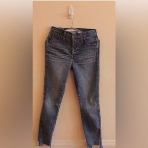High waisted blue Madewell jeans